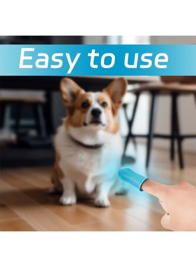 Home Clearance Sale 3PC Super Soft Silicone Pet Finger Toothbrush for Dogs & Cats - Gentle Dental Care with Soft Bristles, Ergonomic Grip, Plaque & Tartar Remover, Safe for Sensitive Gums, Multi-Color  (White, Pink, Blue) - Battery-Free, No Batteries/Electronics, Ideal for Puppy & Kitten Teeth Cleaning, Easytouse Design, Nontoxic Material, Petsafe Construction, Cat Owners, Dog Owners - Image 5
